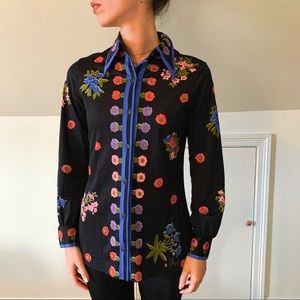 Colorful Floral Vintage button up